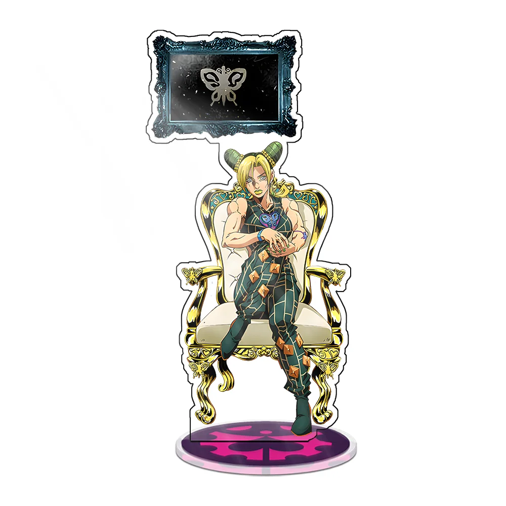 Аниме фигурка JoJo Bizarre Adventure милый косплей акриловая подставка модель тарелка декор стола стоячий знак брелок для подарков другу