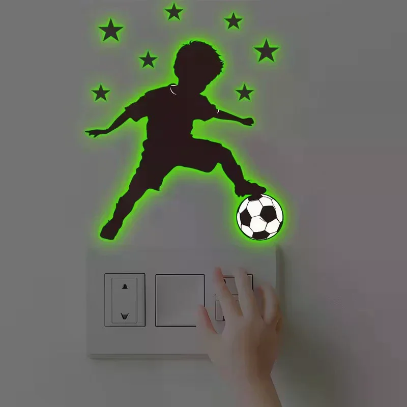 Glow-In-The-Dark Switch Sticker Self-Adhesive And Removable Wall Sticker For Bedroom Living Room Switch Home Decoration