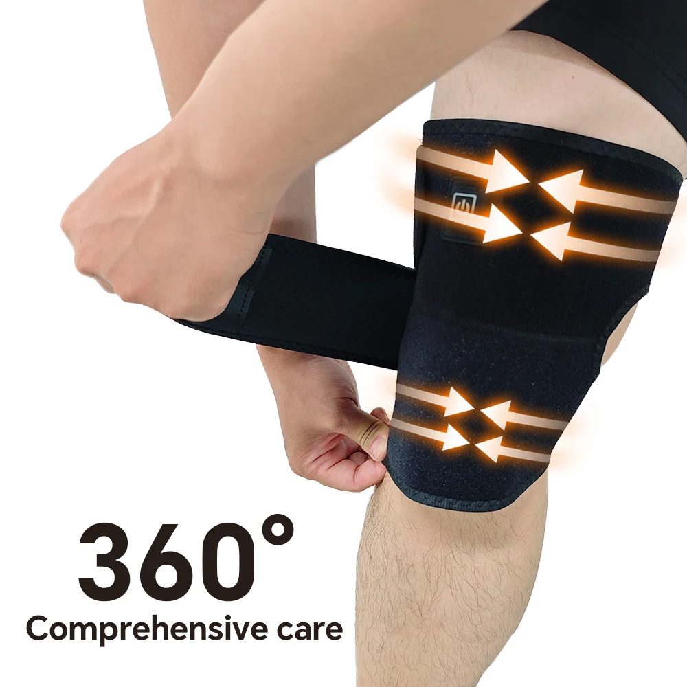 Electric Knee Protection USB Powered Heating Knee Support Belt Warmth Tool with 3 Temperature Adjustable Single Button Operation