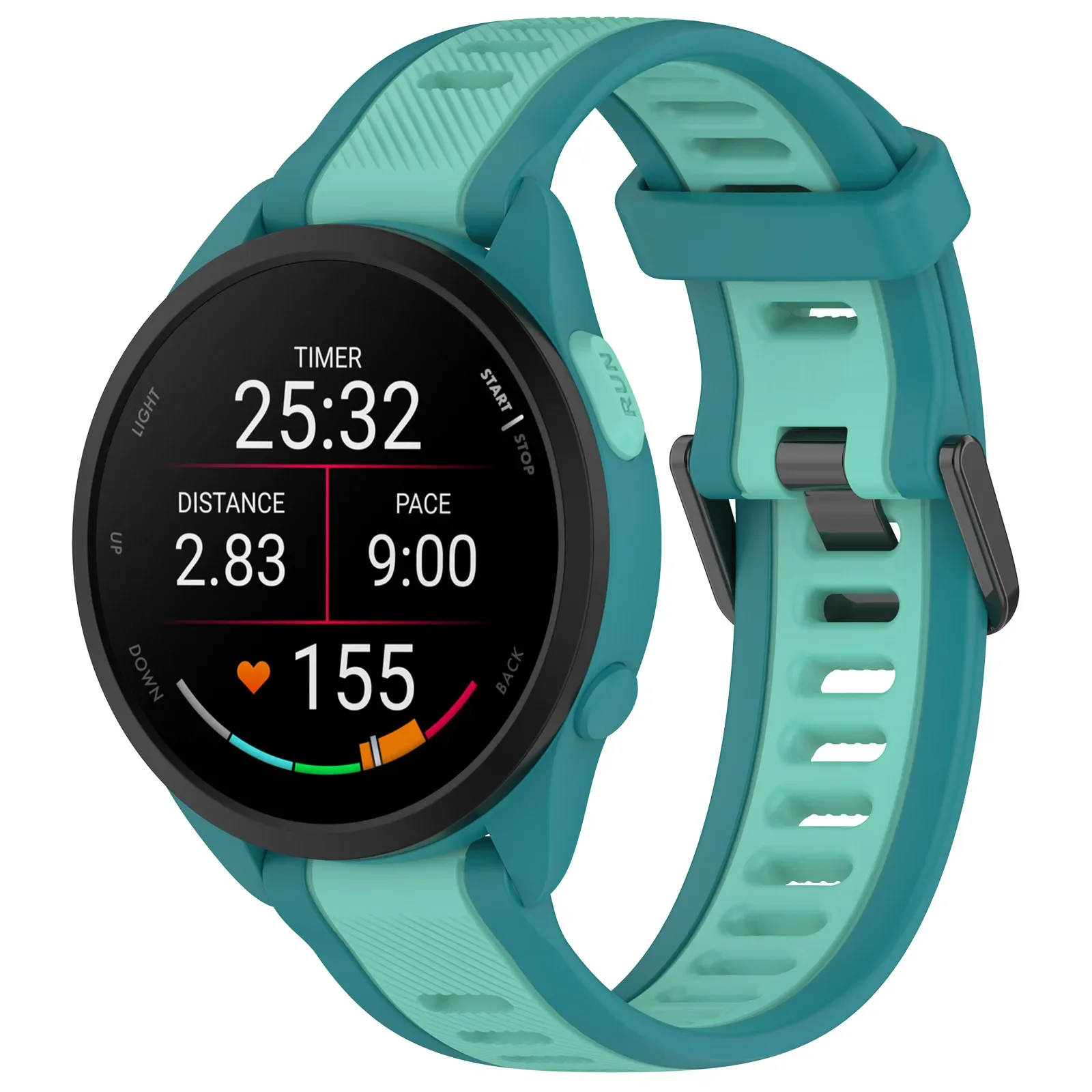 18mm 20mm 22mm Official Silicone Strap For Garmin Forerunner 165 55 265 965 645/Vivomove 3S/Trend Breathable Bracelet Venu 3/2 S