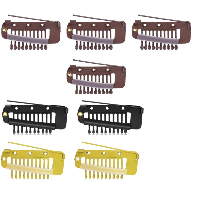 30pcs/50pcs Clip in Haar verlängerung Perücke Clips für Haar Pony Snap Haars pangen für Verlängerungen Metall kamm zum Verschluss