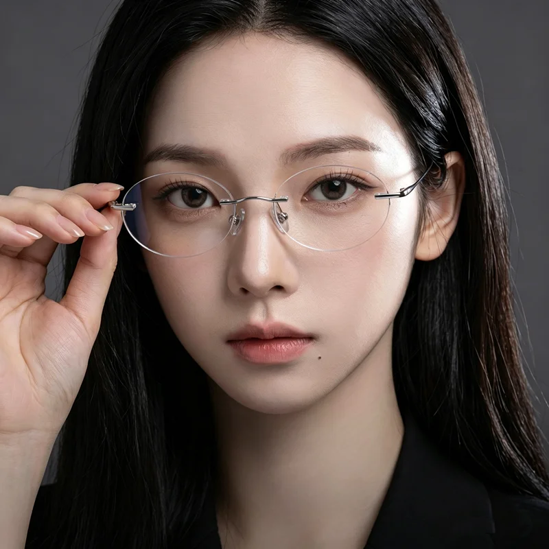 lunettes-de-vue-elliptiques-sans-monture-pour-femmes-ultra-legeres-en-titane-pur-pour-la-myopie-verres-en-resine-non-spheriques