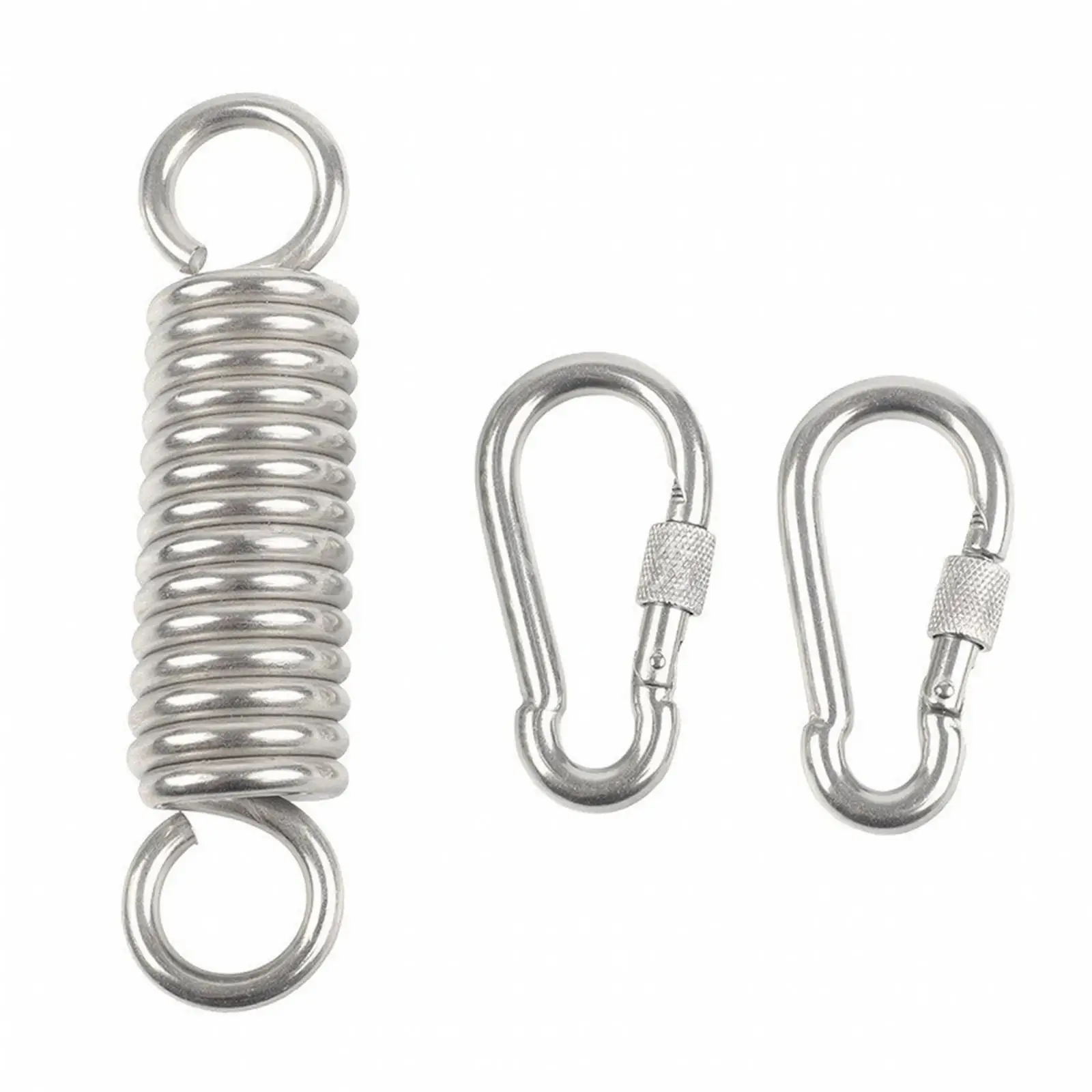 Versatile Swing Spring Hook with Carabiner for Hanging Chair Punching Bag and Fitness Equipment Use