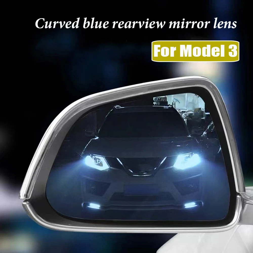 

High quality Waterproof Anti Fog Large Vision Car Side Rearview Mirror Lens Protective Film for Tesla Model 3 Y X S