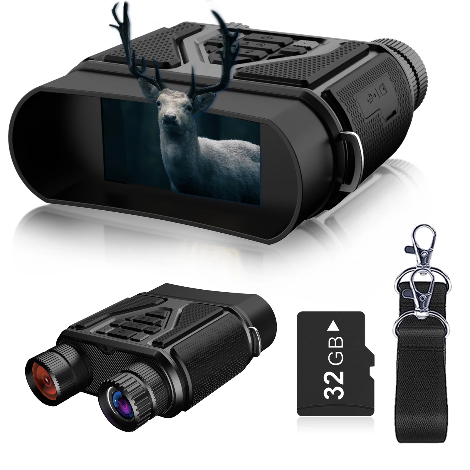 

Digital Night Vision Binoculars Device 1080P HD 850nm Infrared 8X Zoom Hunting Night Vison Goggles Outdoor Full Dark 300m