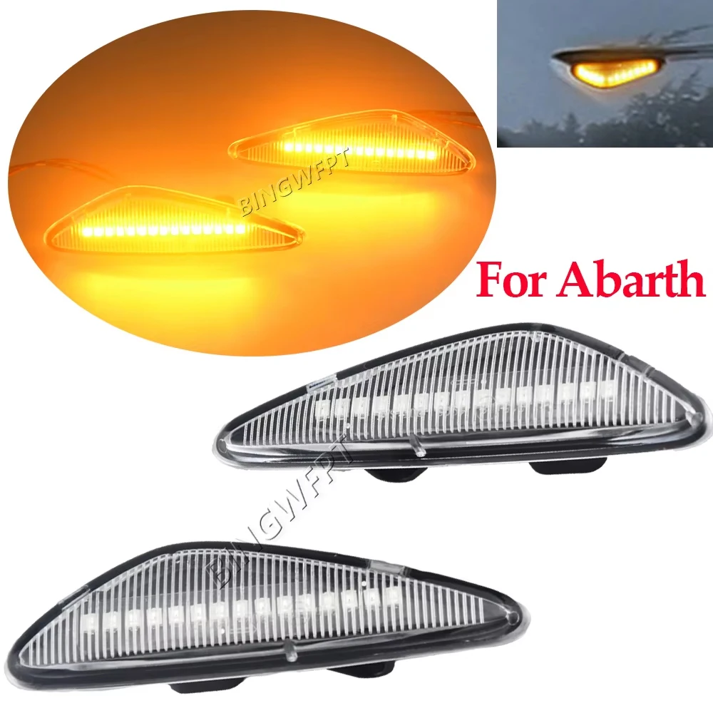 High Quality LED Dynamic Side Marker Light Turn Signal Lights Blinker For Mazda MX-5 2016-2020 For Fiat 124 Spider 2017-2020