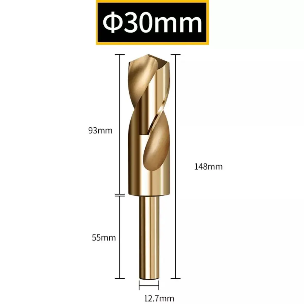 

Portable 12mm-35mm Twist Drill Spiral HSS Cobalt Reduced Shank Drills High Quality Multi-function Metal Drill Bits