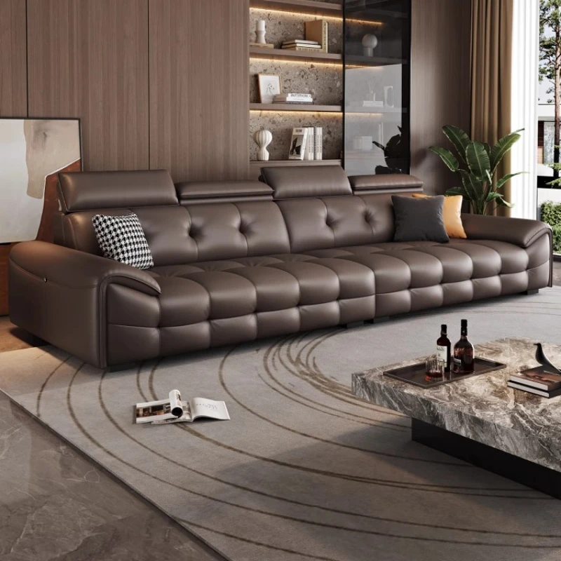 

Universal Modern Living Room Sofa Genuine Leather Relaxing Single Living Room Sofa Minimalist Relaxing Muebles Unique Furniture