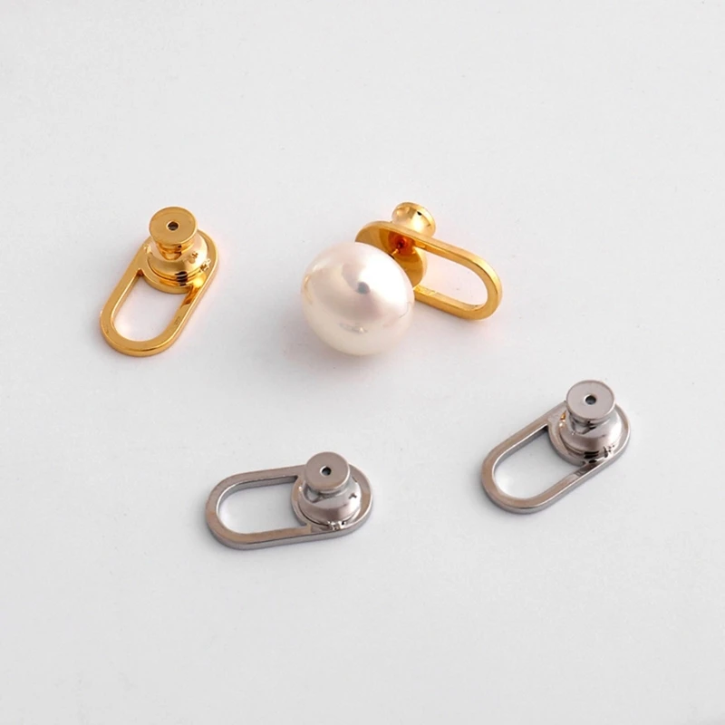 

Pack of 4 U Shaped Earring Lifter Backs Practical Earring Stabilizers Metal Support for Heavy Earrings and Droopy Ears