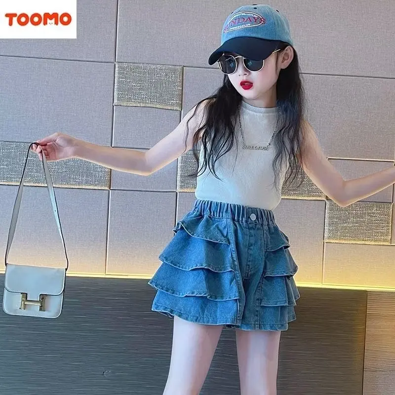 New Kids Girls Clothes shorts Summer Girl Denim shorts Girl Outfits Baby Girls Clothing 4 5 710 to 12 year