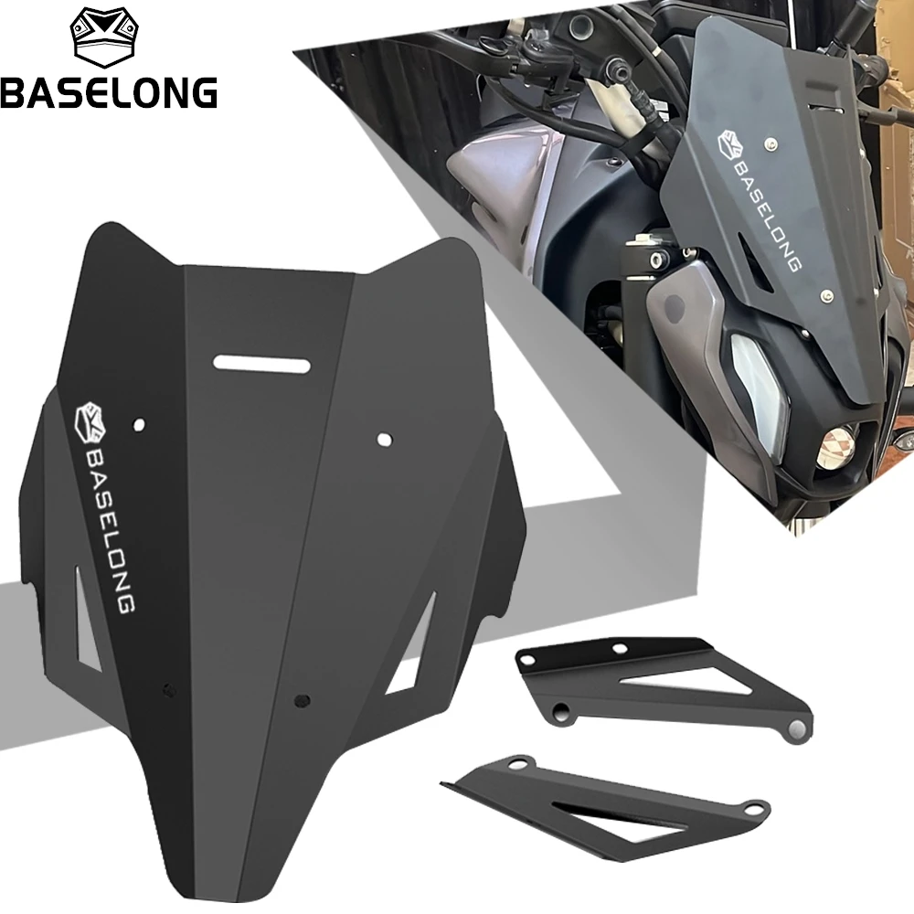

Motorcycle Aluminum Windshield Sport Windscreen Visor Fits For YAMAHA MT-07 MT07 2021 2022 2023 2024 2025 MT07 mt-07 FZ07 FZ-07