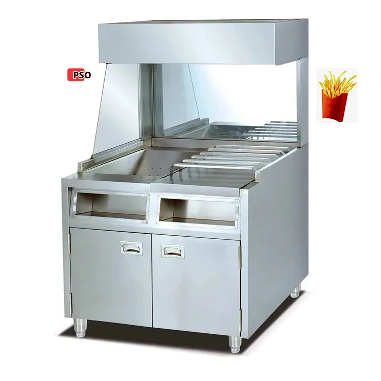 Commercial Snack Machine Stainless Steel Henny Penny Chips Display Warmer / French Fries Warmer