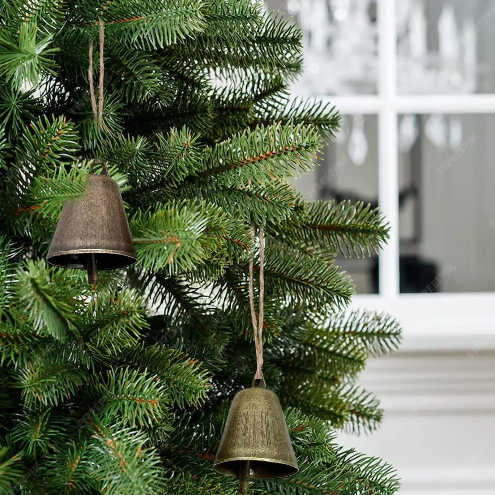 Bells for Crafts Hangable Metal Vintage Decor Tiny Bell for Christmas Tree Wind Chime Making Wedding Garden Porch Dog Training