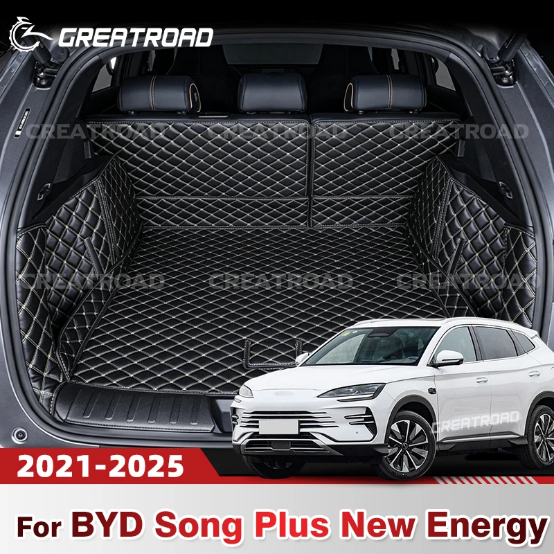 

Для BYD Song Plus New Energy/SEAL U DM-i 2021-2025 (2024, 2023) — Автомобильный коврик в багажник с полным покрытием, защитная накладка, аксессуары для интерьера автомобиля