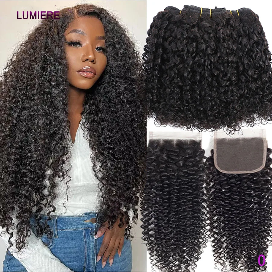 

Натуральные волосы Bouncy Burmese Pixie Curly, 3/4 пучка, с прозрачным HD-фронтом 13x4 и набором для наращивания из натуральных волос