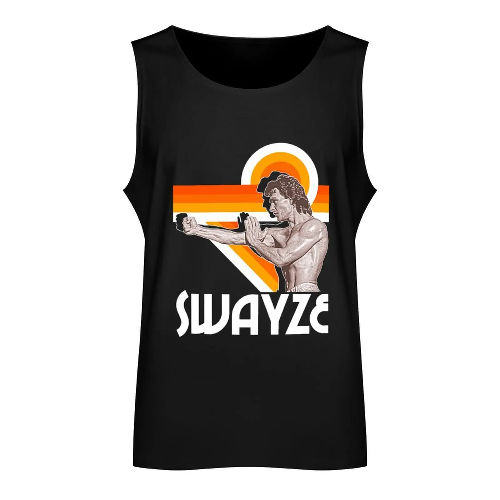 Patrick Swayze Shirtless Hot Bod FanArt Tribute Tank Top Man summer clothes Men's summer clothes 2025 gym accessories man