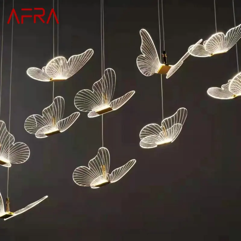 AFRA Modern Landscape Atmosphere Lamps Indoor Butterfly for Home Wedding Decoration LED String Light