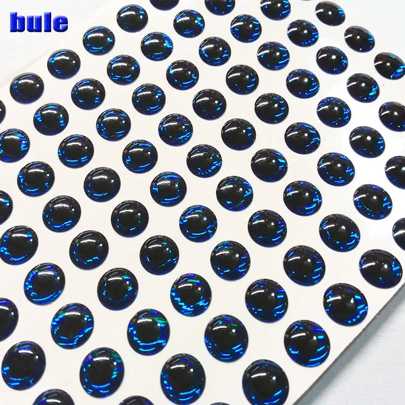 NEW  many colors fishing 3d lure eyes fish eyes 3d fish eyes 3mm-10mm  500pcs/lot