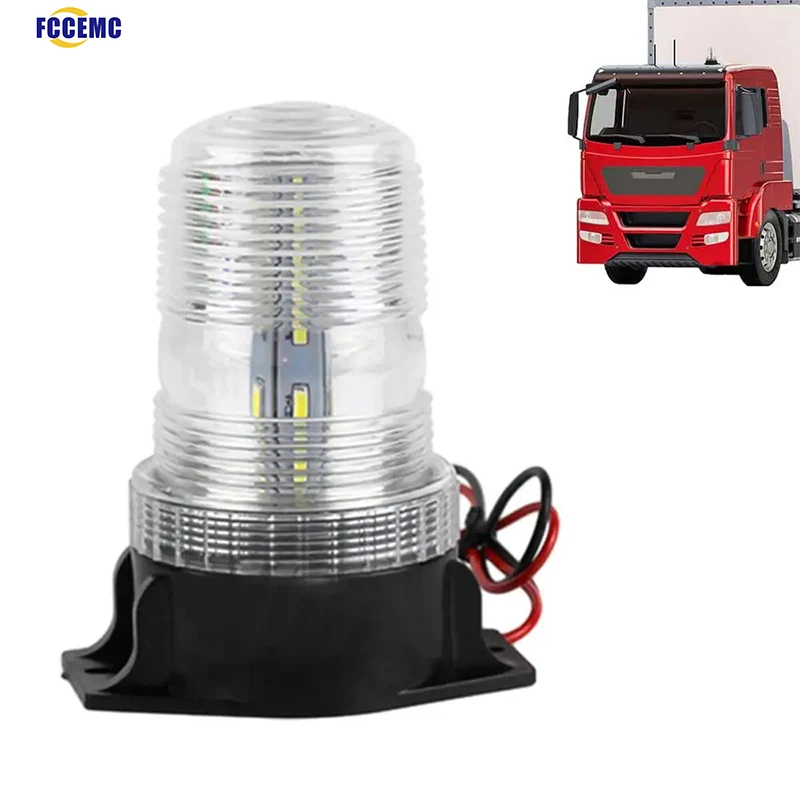 12V 24V LED Strobe Light For Truck Ultra Visible Safety Warning Flashing Light For Emergencie Durable Roof Top Flashing Lamp