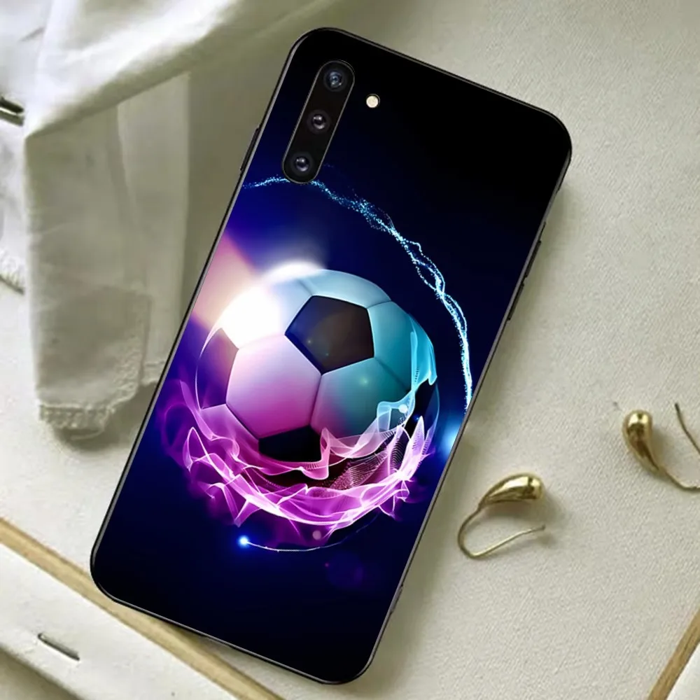 Custodia per telefono con design per pallone da calcio per Samsung S 20 21 22 23 plus Ultra per Redmi Note 8 9 10 11 per Huawei Y 5 6 9