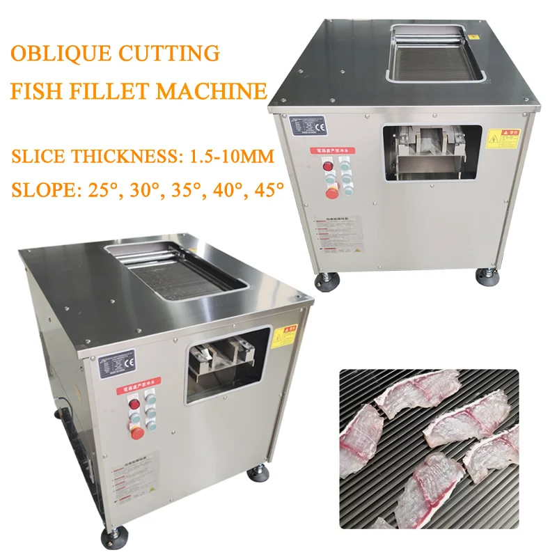 

Automatic Oblique Fish Slicing Machine Commercial Fish Slicing Machine Black Fish Grass Carp Salmon Oblique Fish Slicing Machine