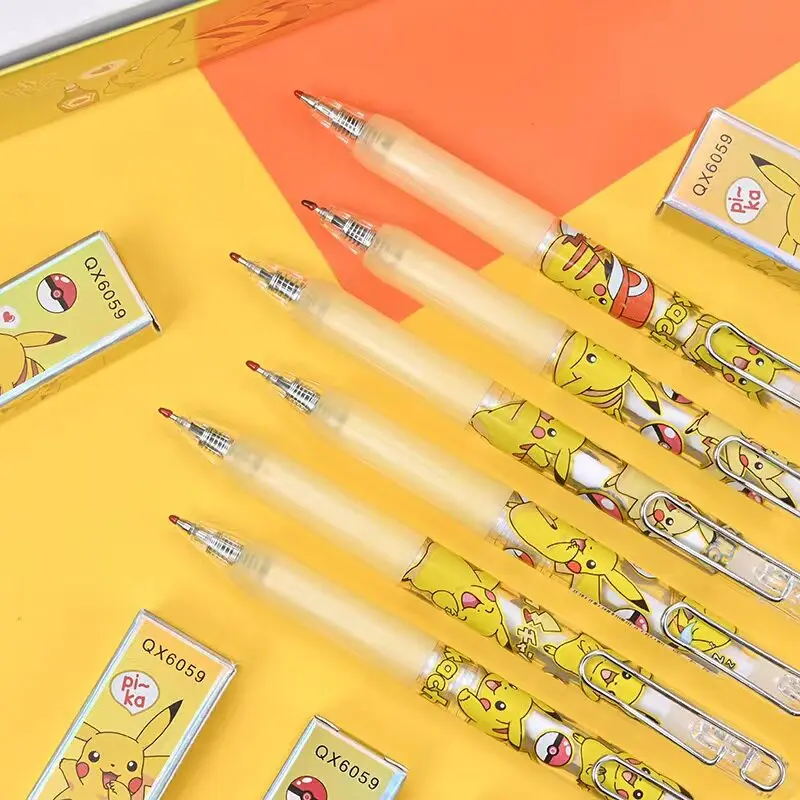 1/2/3/4/5/6pcs Pokemon Cute Pikachu Blind Box Gel Pen Anime Stationery Office School Supplies Teacher Reward Gifts Surprise Toys view 5