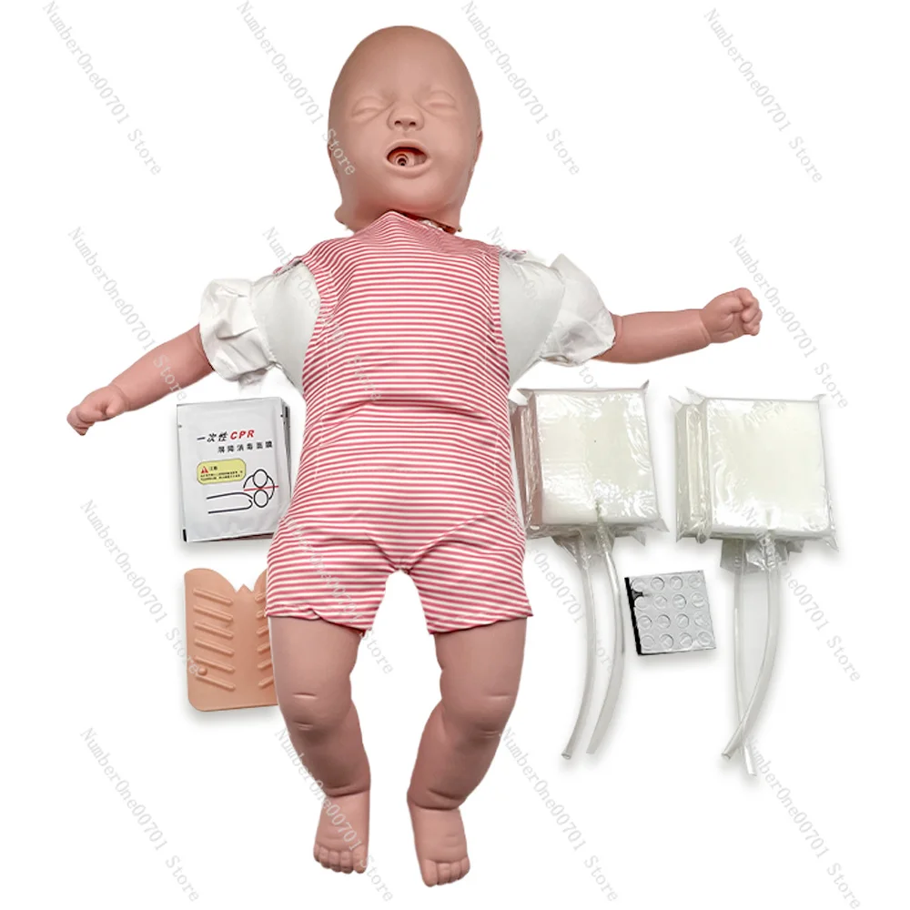 

Infant Cardiopulmonary Resuscitation Manikin Training Cardiopulmonary Resuscitation Manikin Face Cover Detailed for Learning