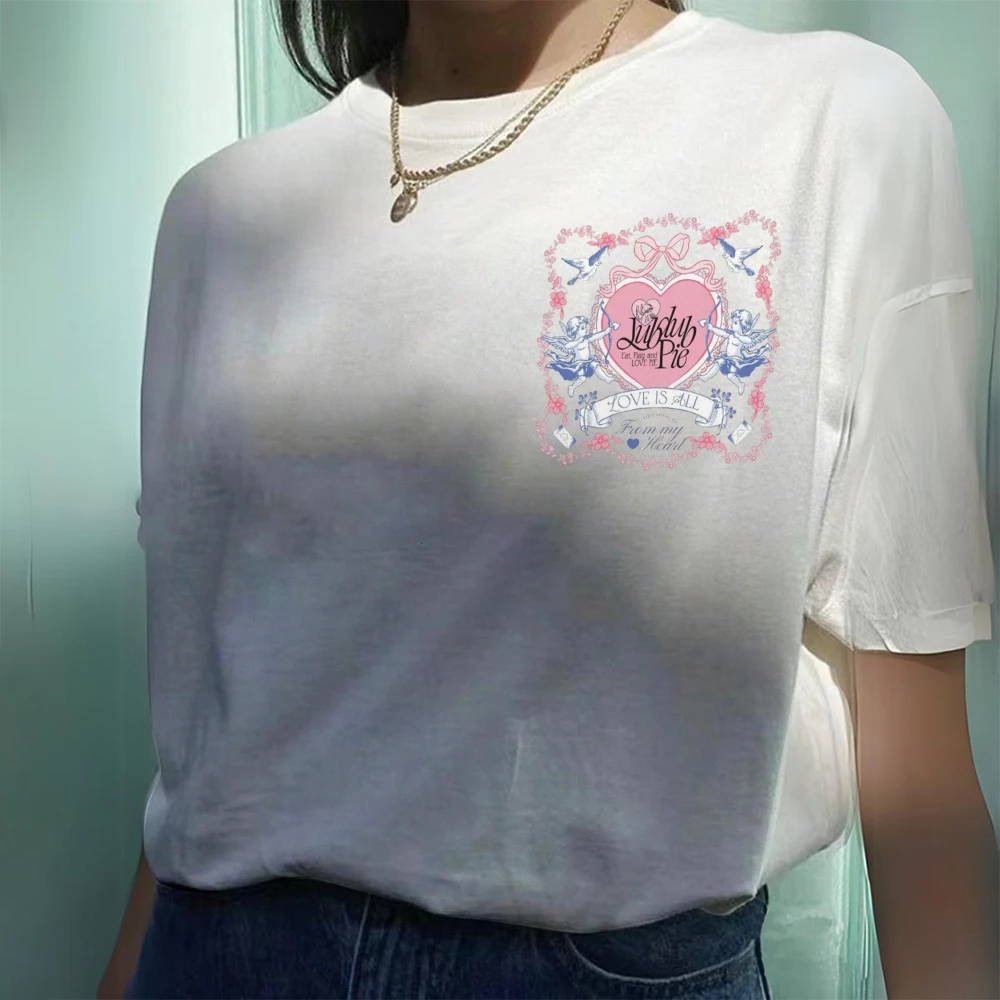 

Lucky Me Back Graphic Tee 100% Cotton, High - Quality Tee With Back “Lucky Me” Heart & Bunnies Print. Cute, Trendy For Youth