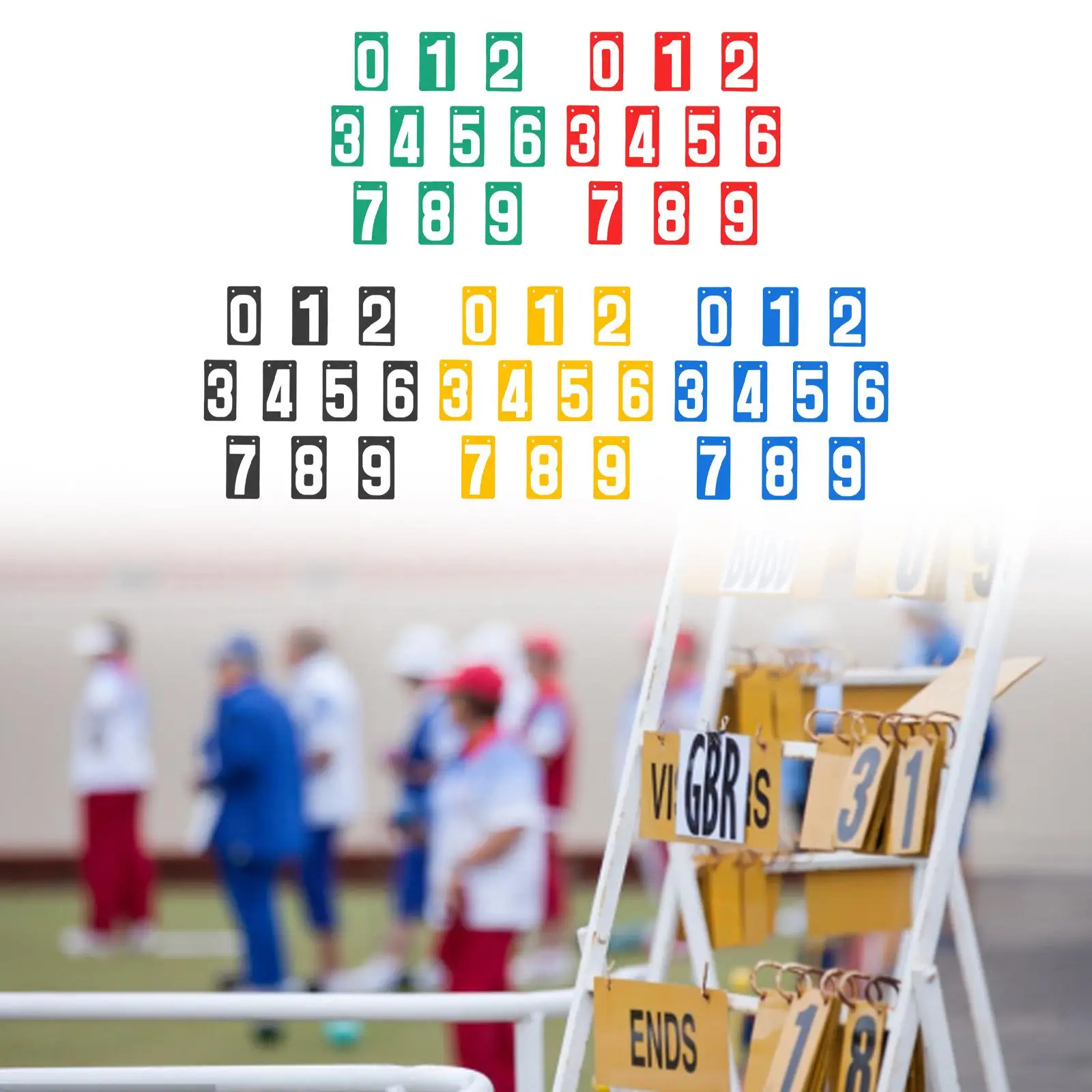 Score Keeper Sports Scoreboard Numbers 0-9 Multipurpose Scoring Board Practical
