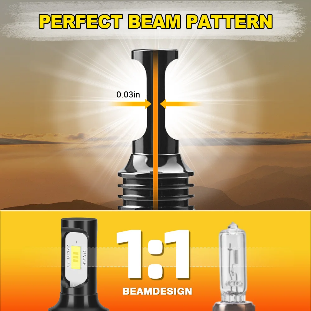 หลอดไฟ LED H7 2 ชิ้น 90W กำลังสูง 20000LM Canbus ไม่มี Error ไฟตัดหมอกขนาดเล็กสำหรับรถยนต์ แสงสีขาว 6000K สำหรับ BMW X3 2004-2014 2005 2006