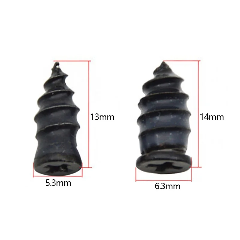 Car Motorcycle Bicycle Wheel Tire Repair Kit 10 Pack Rubber Nail Vacuum Tire Repair Nail Plug Puncture Repair Strip Seal