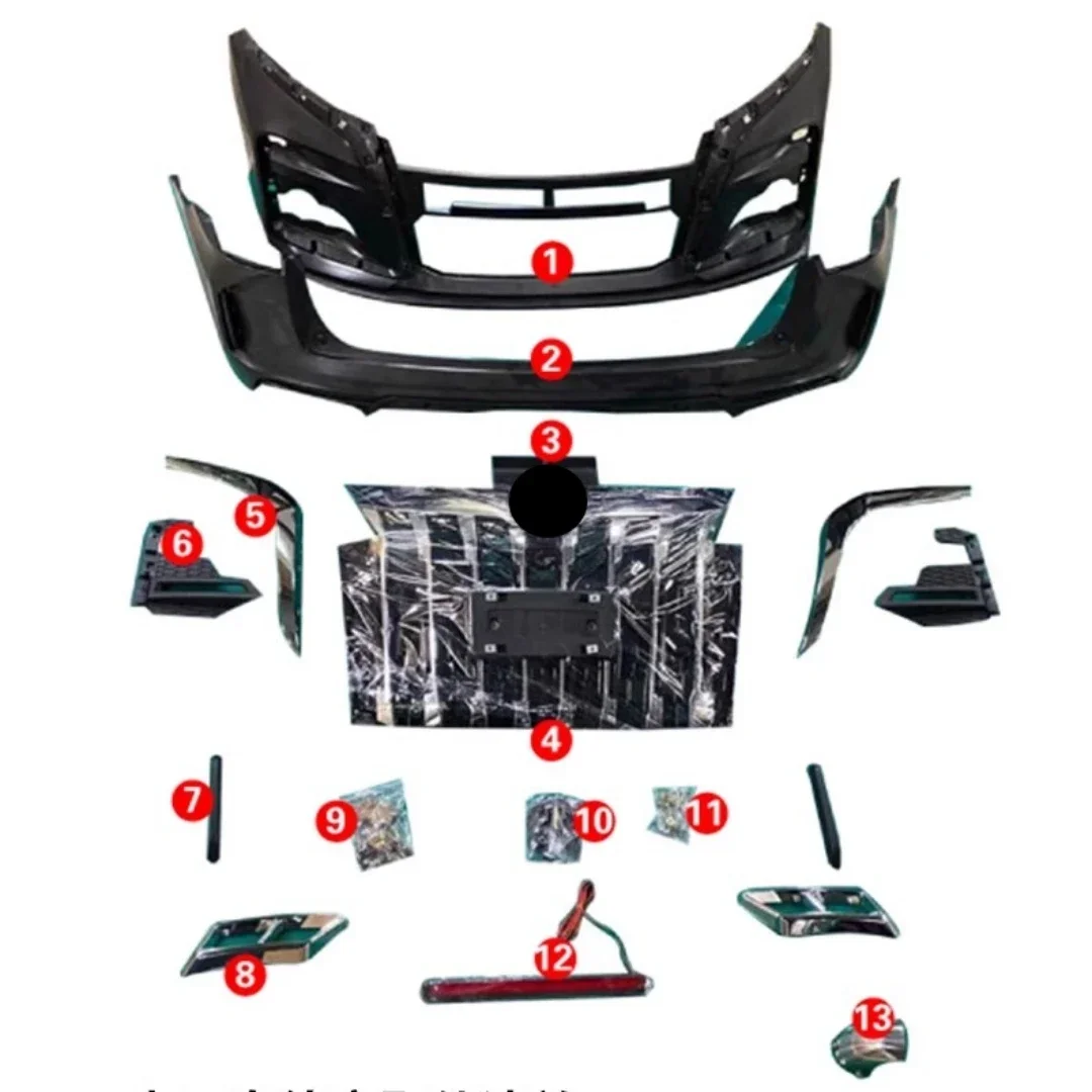 

Передний и задний бампер, решетка, маска в сборе для Honda Odyssey 2015-21, модифицированная полоса, противотуманная фара, автоаксессуары