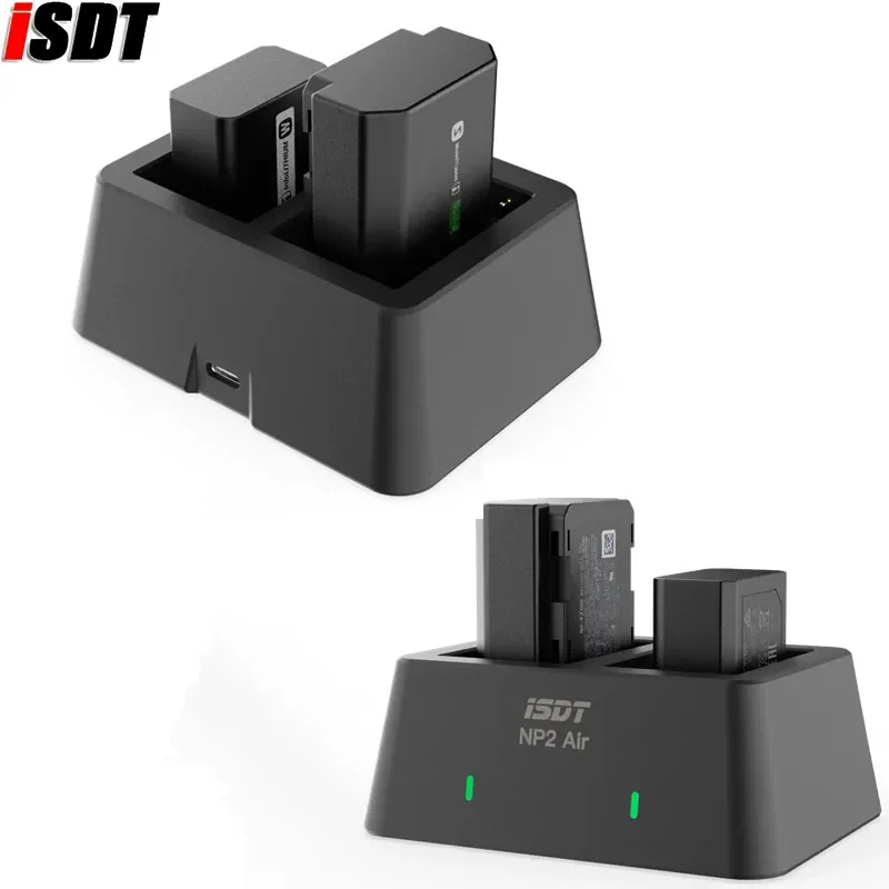 ISDT NP2 Air 25W Mix-Dual Channel Charger for SONY Digital Imaging Equipment NP-BX1 NP-FZ100 NP-FW50 Battery