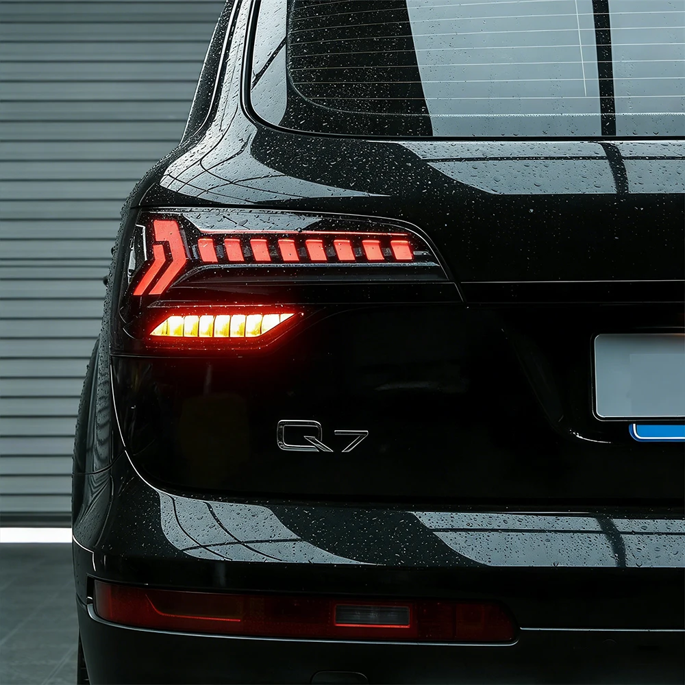 For Audi Q7 Car Taillights Assembly 2006-2015 Upgrade Newest Styling Start Animation LED Taillights Car Tools Accessories