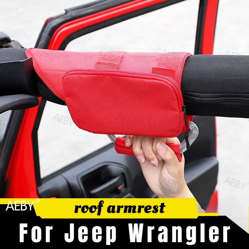 

For Jeep Wrangler 2018 Car entry assist handle overhead anti-roll bar armrest,Handle modification,No diamonds,Accessories