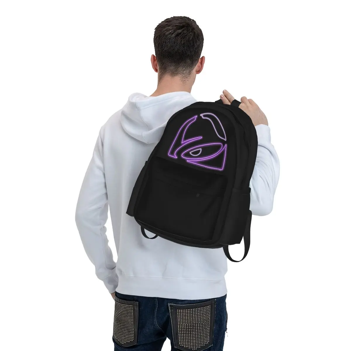 Funny Taco Bell Classic Backpacks Boys Girls Bookbag Students School Bags Cartoon Kids Rucksack Travel Rucksack Shoulder Bag