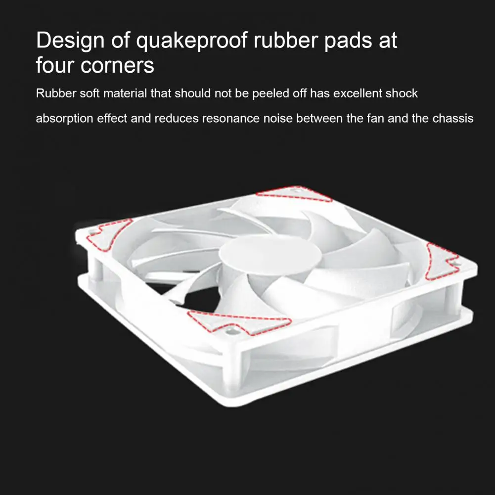 Охладитель для ПК премиум-класса с длительным сроком службы, чехол вентилятор с высоким объемом воздуха, бесшумный охлаждающий вентилятор с гидравлическим подшипником, хорошее охлаждение