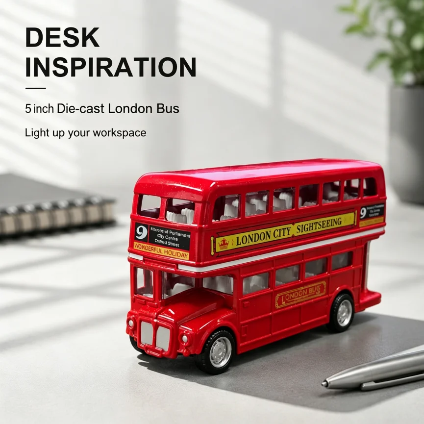 Modelo de Ônibus Clássico Verm - Kids Toys London avaliação e preço