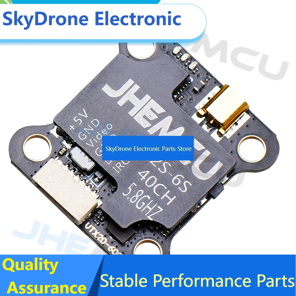 SkyDElJHEMCU VTX20-600 5.8G 40CH FPV Transmitter PitMode 25mW 100mW 200mW 400mW 600mW 7-26V Adjustable VTX For RC FPV Racing Dr