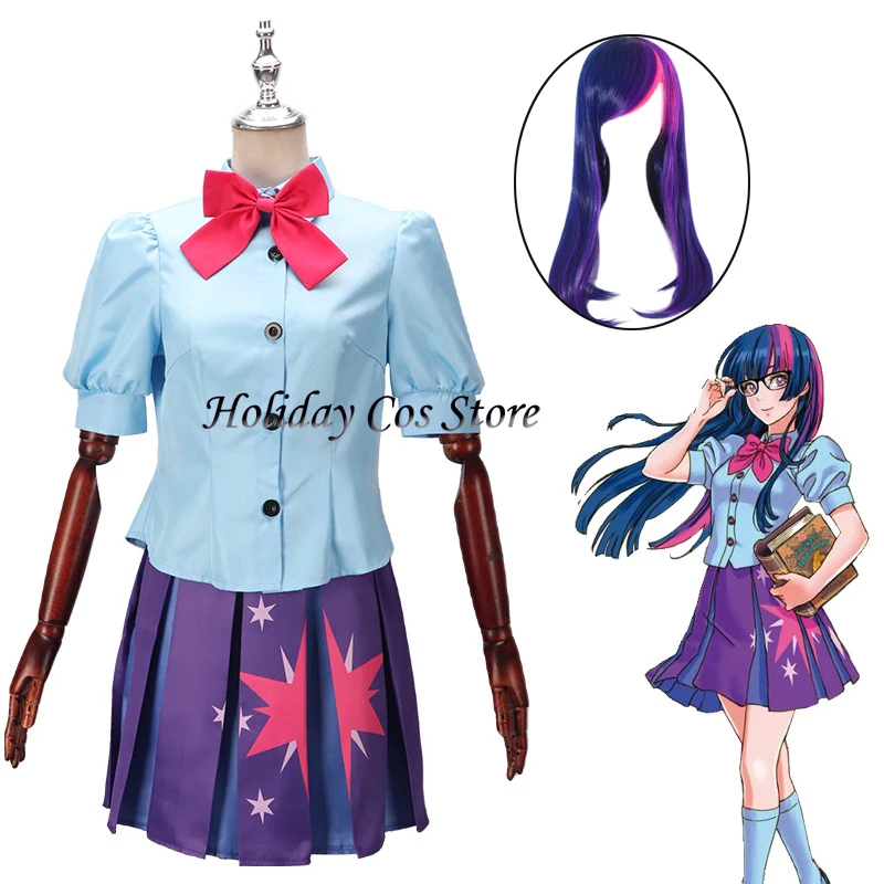 Little Purple Yue Anime Cosplay Costume Rainbow My Little National Girl Yunbao Costume A New Fashionable Costume Halloween Props