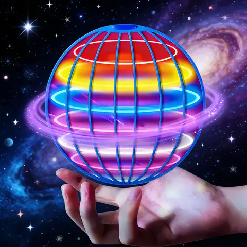2026 Hand Controlled Flying Ball Boomerang Hover Ball Flying Spinner Toy with Magic LED Lights Fidget Toys