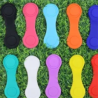 Professional Silicone Folding Reusable Golf Ball Marker Holder Strong Magnetic Mini Ball Position Calibrating Clamp Hat Clip 3