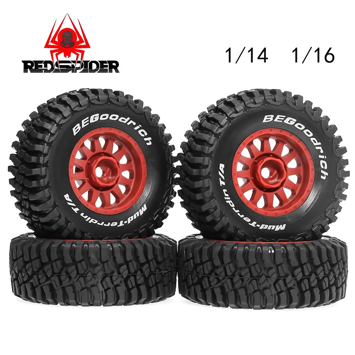 4 قطعة 1/14/16 عام ARRMA موهافي Meigaxin 14211 JJRC شاحنة قصيرة Q130 Haiboxing 3100a الإطارات #4