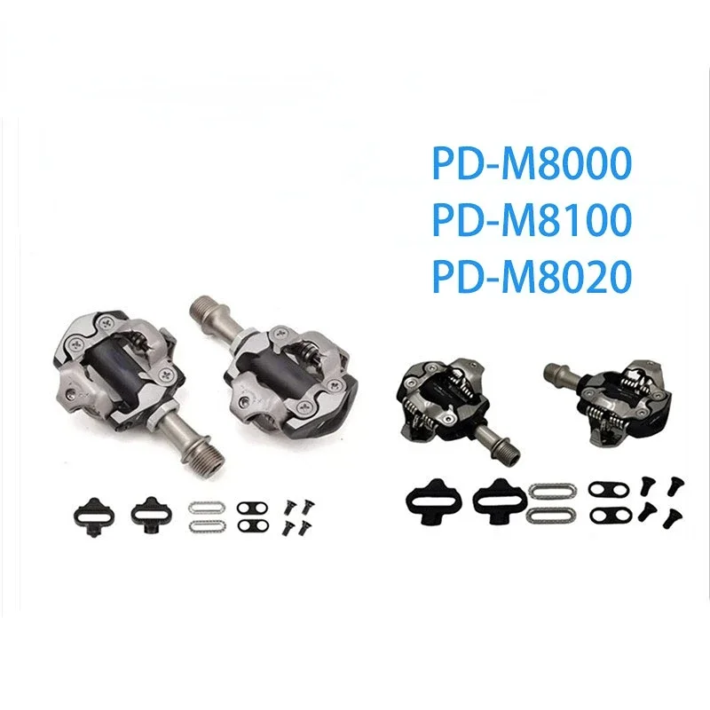 With Case DEORE XT PD-M8100/M8000/M8020 Self-Locking SPD Pedal MTB Components for Bicycle Racing Mountain Bike Parts