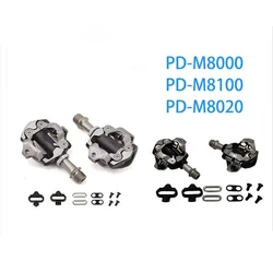 With Case DEORE XT PD-M8100/M8000/M8020 Self-Locking SPD Pedal MTB Components for Bicycle Racing Mountain Bike Parts