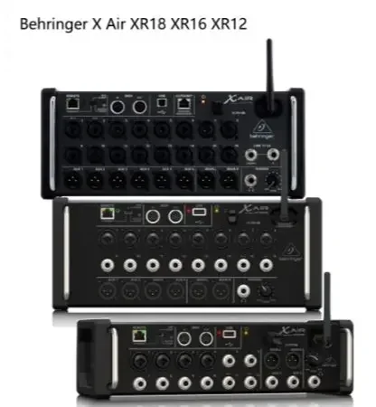 Behringer X Air XR18 XR16 XR12 Rackmount Digital Mixer for iPad/Android Tablet with Midas Preamps, Wi-Fi and USB Audio Interface