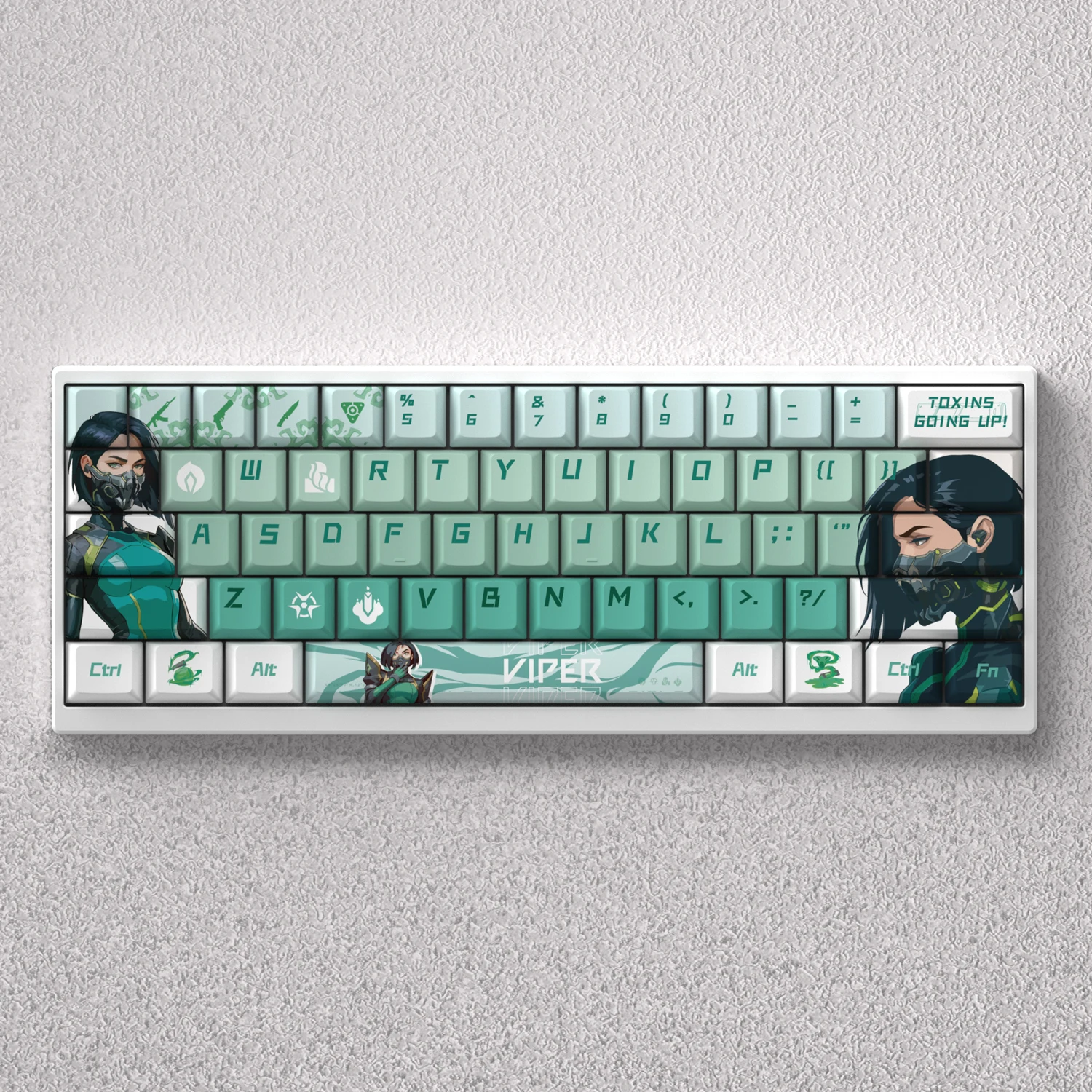 

73/98 клавиш Viper колпачки для клавиш аниме PBT сублимационная краска вишневая подсветка для механической клавиатуры Mad 60he 68he Anne Pro2 игра GK61