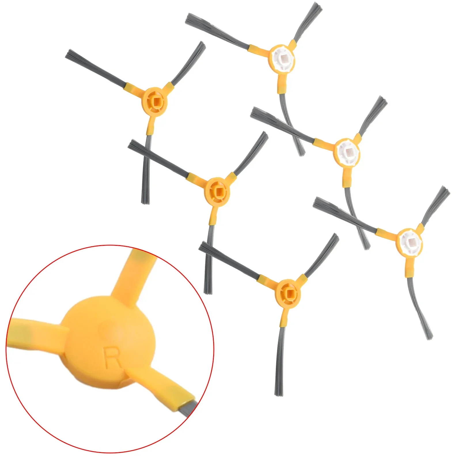 6PCS Side Brushes For NETBOT S15 Robot Vacuum Cleaner Parts Accessory Household Sweeper Cleaning Tool Replacement