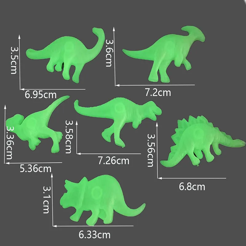 5 szt. Świecące naklejki ścienne z świecące w ciemności dinozaura do pokoju akademik i dzieci oraz dekoracja stołu