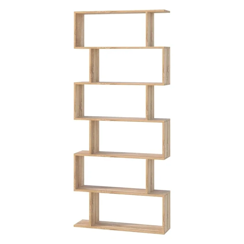 Stock straight solid wood thickened H-type bookshelf Large independent item display storage rack